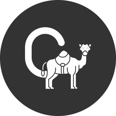 Deve simgesi, vektör illüstrasyonu