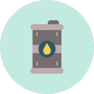 Yağ varili vektör simgesi