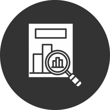 veri analiz çizgisi simgesi, vektör illüstrasyonu