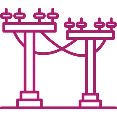 Köprü simgesi vektör illüstrasyonu