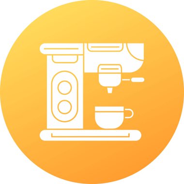 Kahve makinesi. Web simgesi