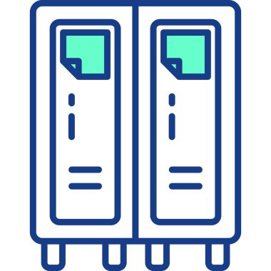 veri depolama. simge basit illüstrasyon