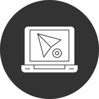 Modern simgenin vektör illüstrasyon simgesi