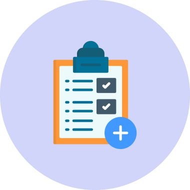 Kontrol listesi vektör simgesi modern basit illüstrasyon