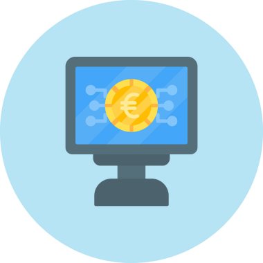 dijital ağ simgesi, vektör illüstrasyonu