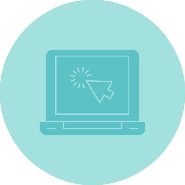 dizüstü bilgisayar simgesi, vektör illüstrasyonu