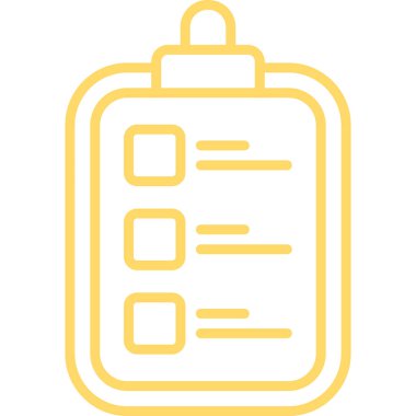 Kontrol listesi. Web simgesi basit tasarım