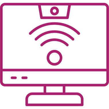 ekran simgesi, vektör illüstrasyonunu izle