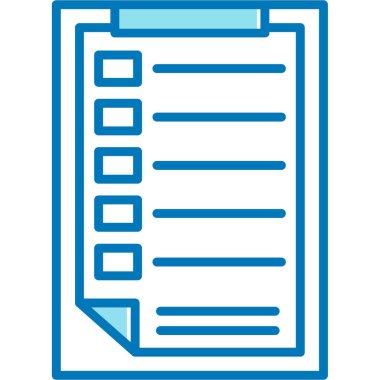 Liste. Web simgesi basit illüstrasyon