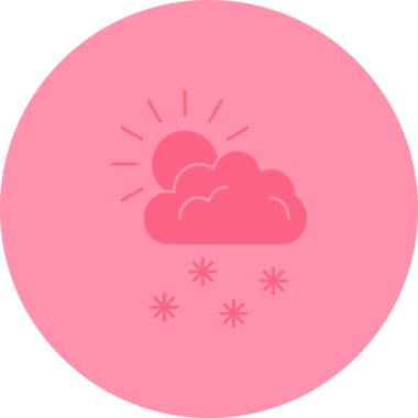 Hava durumu. Web simgesi basit illüstrasyon