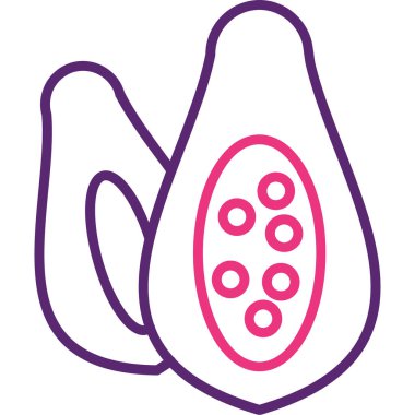 meyve simgesi, vektör illüstrasyonu