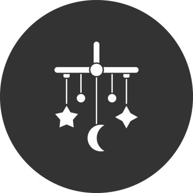 Bir ay simgesinin vektör illüstrasyonu