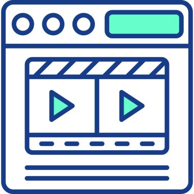 Radyo. Web simgesi basit illüstrasyon