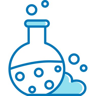 Düz biçimli kimyasal sıvı matara simgesi