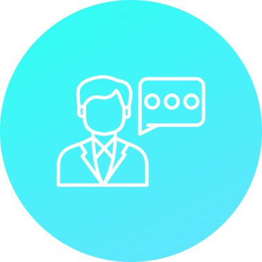 Vektör sohbet simgesi illüstrasyonu