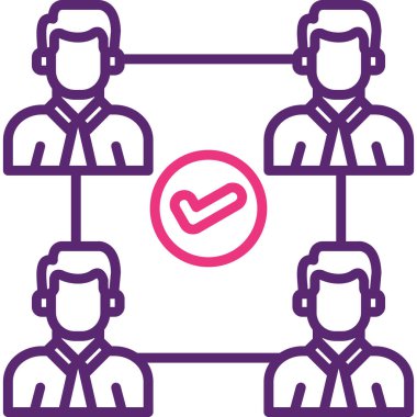 İş ve finans simgesinin vektör illüstrasyonu