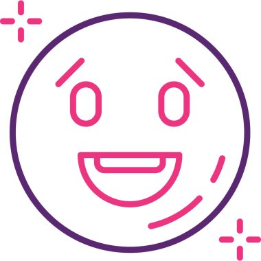 Mutlu yüz ifadesi simgesi