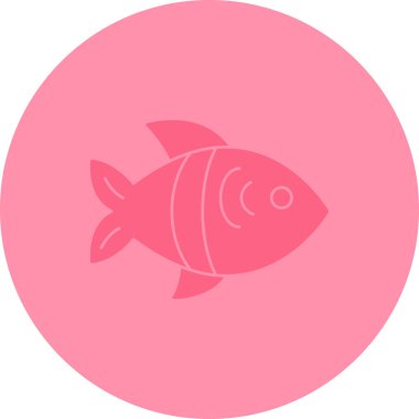 Balık. Web simgesi basit illüstrasyon