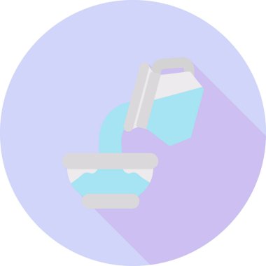 Su Kovası Web simgesi vektör illüstrasyonu