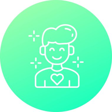 Bir kalp simgesinin vektör illüstrasyonu