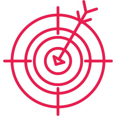 hedef simge vektör illüstrasyonu