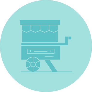 Buhar Lokomotifi vektör illüstrasyonu