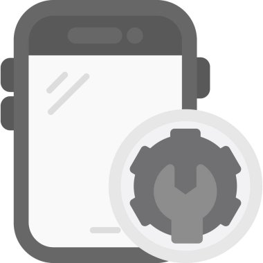 akıllı telefon telefon saat simgesi doldurulmuş dış hat biçimi