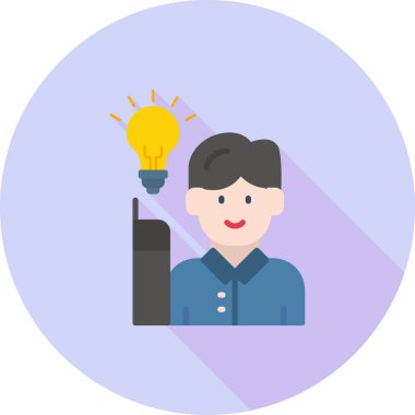 yaratıcı fikir ışık simgesi