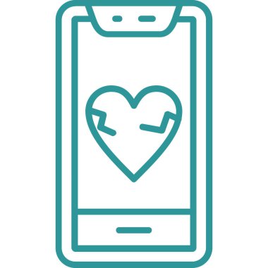 Cep telefonu. Web simgesi basit tasarım