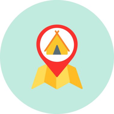 Harita konumu vektör simgesi