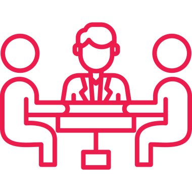 Bir toplantının vektör illüstrasyonu