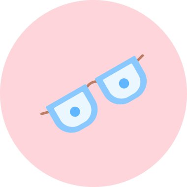 gözlük simgesi, vektör illüstrasyonu