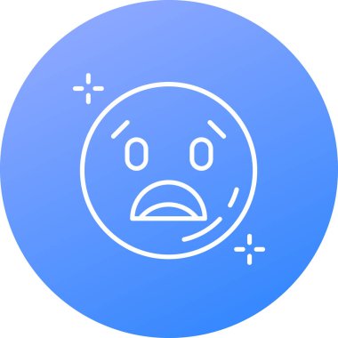 Moda eğilimli gradyan tarzında emoji simgesi