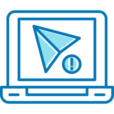 Bilgisayar. Web simgesi basit illüstrasyon