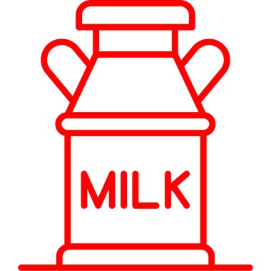 Süt. Web simgesi basit illüstrasyon