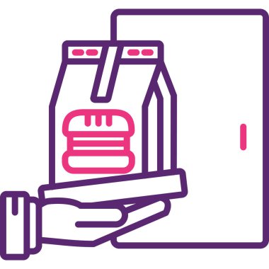 Taşıma simgesinin vektör illüstrasyonu