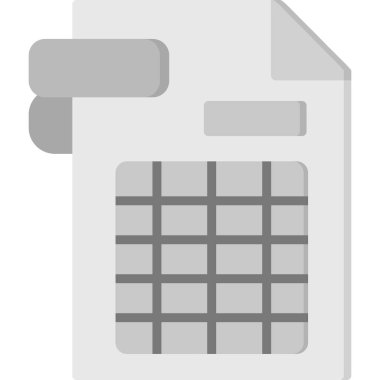 Tek bir dosyanın vektör illüstrasyonu