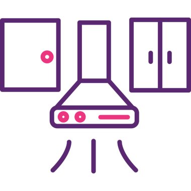 Modern bir bilgisayarın vektör illüstrasyonu