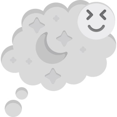 gece ay gecesi simgesi katı bir şekilde