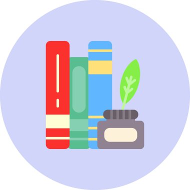 kitap simgesi vektör illüstrasyonu