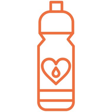 şişe kalp ikonu ana hatlarıyla