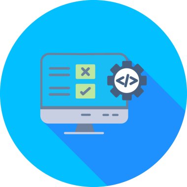 web geliştirme renk çizgisi simgesi