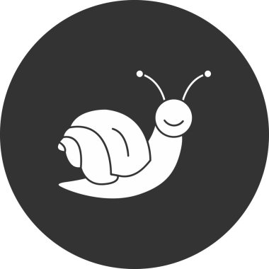 Salyangoz simgesi vektör illüstrasyonu