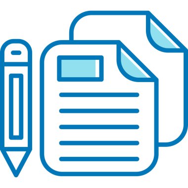 Belge modern simgesinin vektör illüstrasyonu