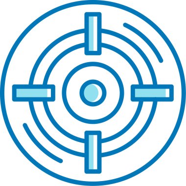 hedef simge vektör illüstrasyonu