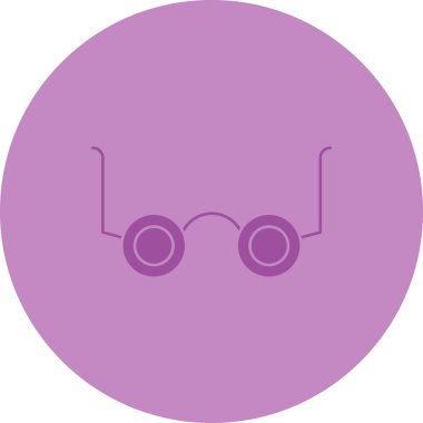 Gözlük. Web simgesi basit illüstrasyon