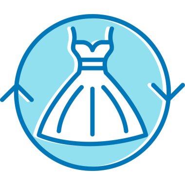 Elbise. Web simgesi basit illüstrasyon