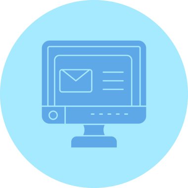 E-posta. Web simgesi basit illüstrasyon