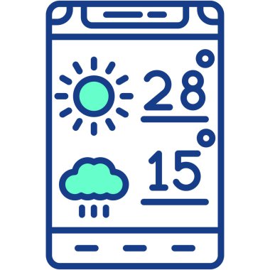 Cep telefonu. Web simgesi basit illüstrasyon