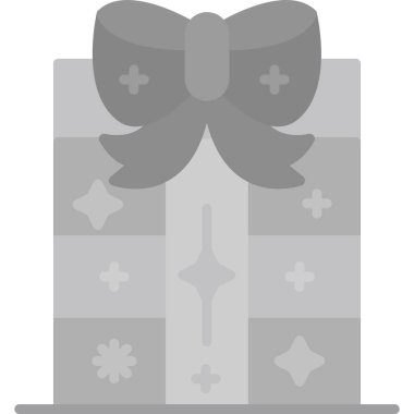 Hediye kutusu simgesi. Basit resimleme